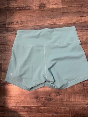 lululemon athletica Light Aqua High-Rise Athletic Shorts